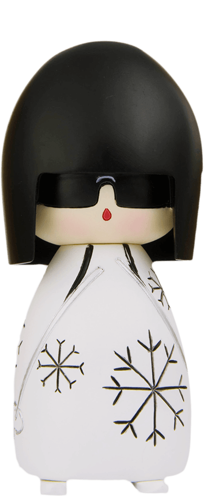 Woosh Momiji doll featuring a character with dark sunglasses and short hair, dressed in bright colors. Collectible and playful. — Momiji Doll