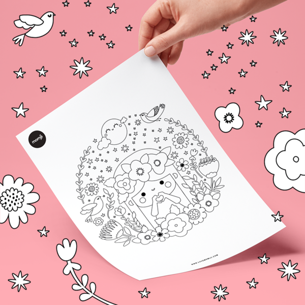 Blossom Colouring Page