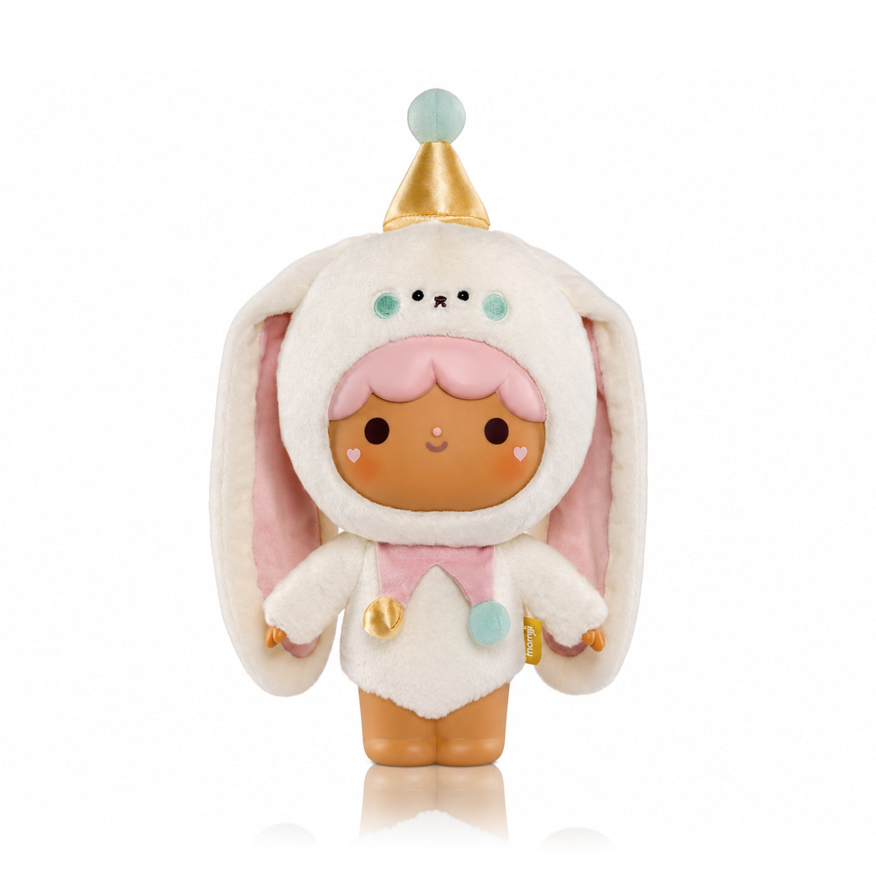 Bonbon Butterkins Momiji doll in a bunny suit, pastel buttons, posable arms; kawaii collectible with secret message inside. — Momiji Doll