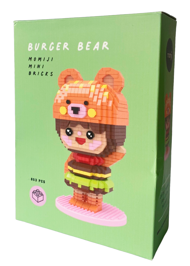 Load image into Gallery viewer, Burger Bear Mini Bricks
