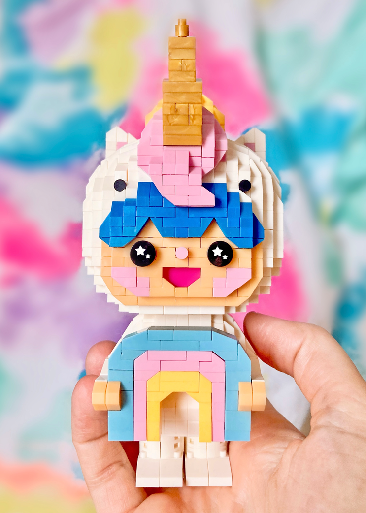 Load image into Gallery viewer, Rainbow Unicorn Mini Bricks
