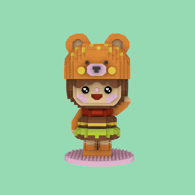 Burger Bear Mini Bricks